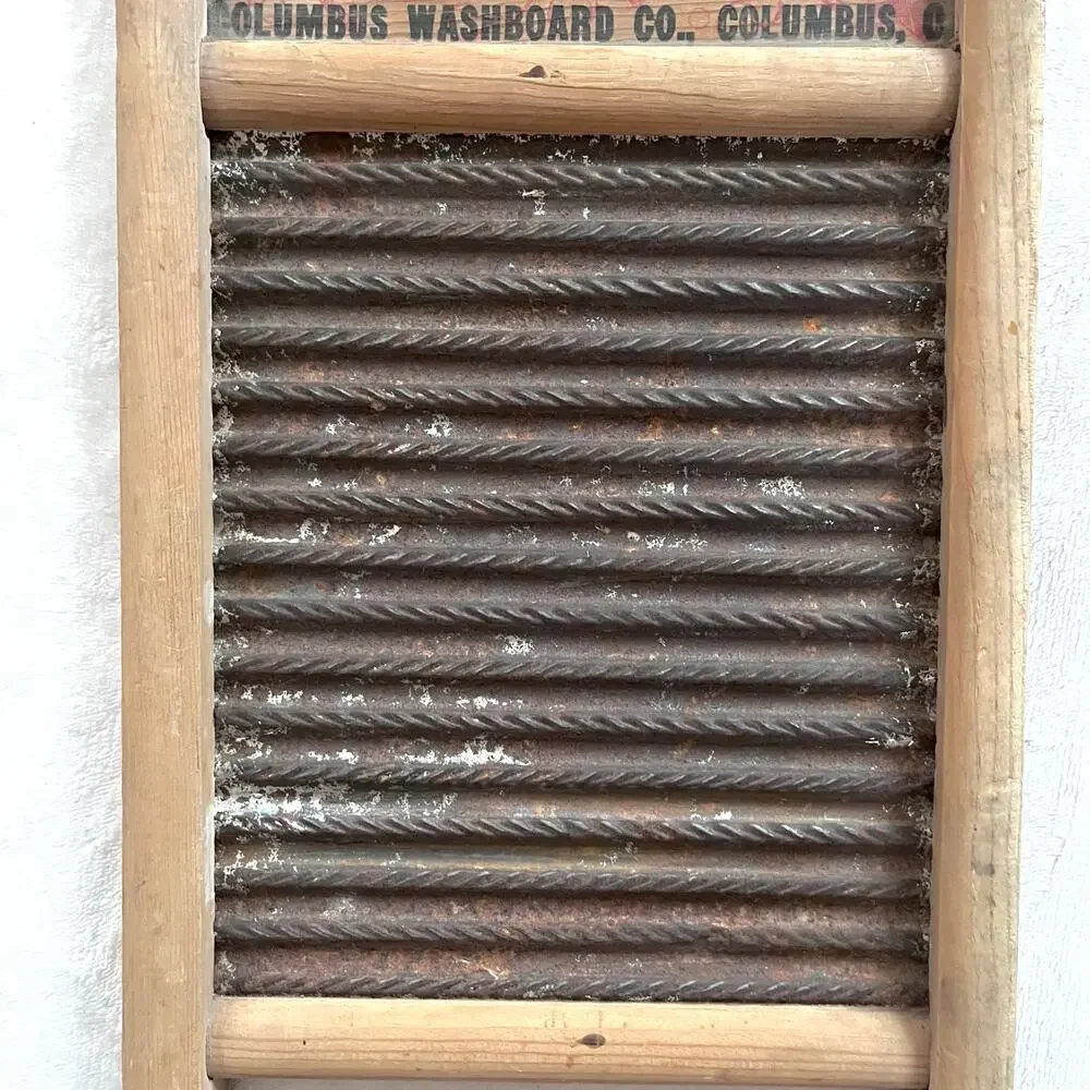 Vintage Dubl Handi Washboard Columbus Ohio Rustic Farmhouse Cabin Cottage
